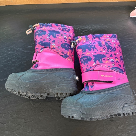COLUMBIA POWDERBUG SNOW BOOTS Toddler Size 9 (little over 7") Waterproof BIN - Picture 9 of 11